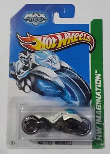 Max Steel Motorcycle Hw Imagination 2012 Hot Wheels Branco Parcelamento Sem Juros