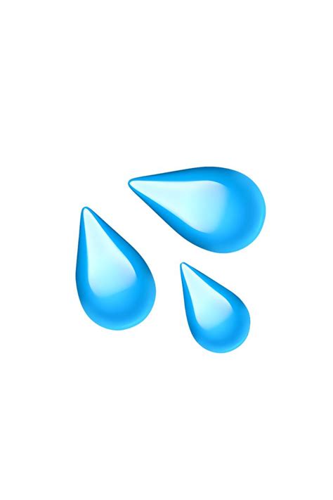 Sweat Droplets Emoji Ios Emoji Emoji Apple Emojis