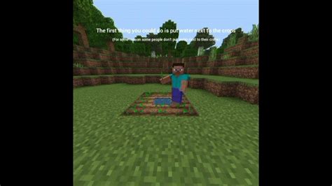 How To Make Crops Grow Faster Shorts Minecraft Youtube