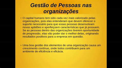 Conceitos básicos sobre Gestão de Pessoas YouTube