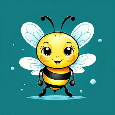 Premium Photo Cute Bee Flying Cartoon Vector Icon Illustration