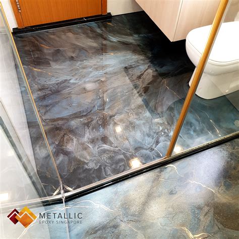 metallic epoxy floor images - Cher Mcadams