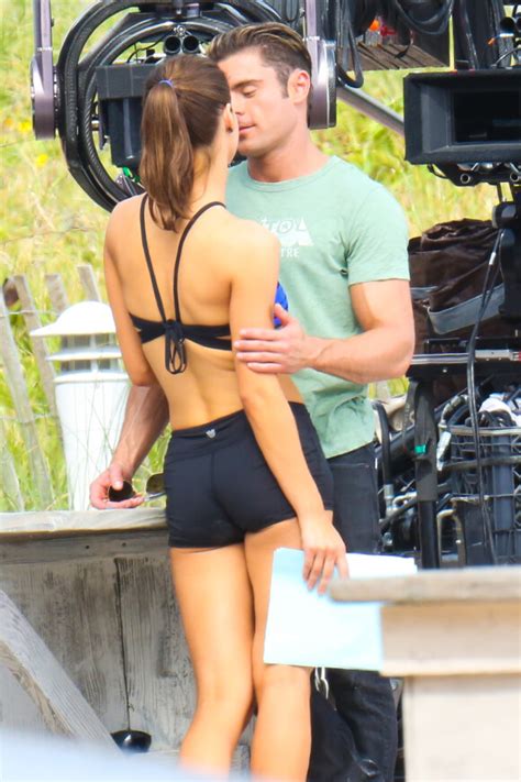 Photo Alexandra Daddario Et Zac Efron Sur Le Tournage De Baywatch à