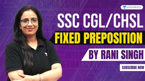 Ssc Cgl Chsl Fixed Prepositions English Practice Set