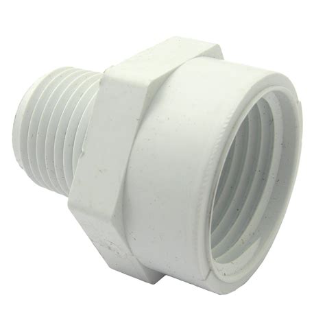 LASCO 15 1635 PVC Hose Adapter With 3 4 Inch Female Hose Thread And 1 2