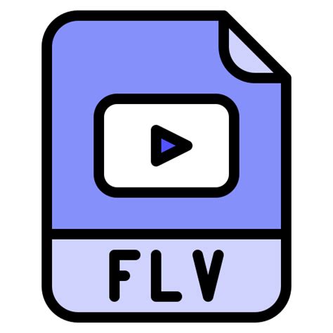 Icono De Flv Iconixar Lineal Color