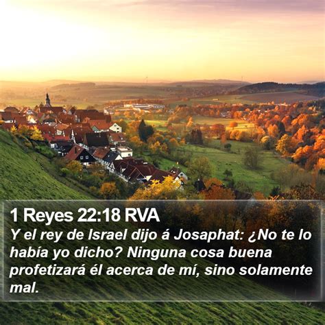 Reyes Rva Y El Rey De Israel Dijo Josaphat No Te Lo