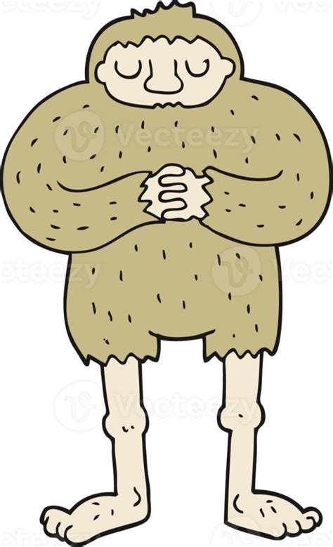 Cartoon Bigfoot Drawing 47184308 Png