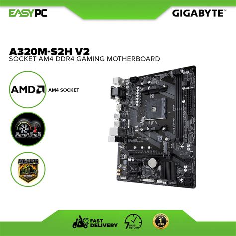 Gigabyte Ga A320m S2h V2 Am4 Amd B350 Sata 6gb S Micro Atx Amd Motherboard Ubicaciondepersonas