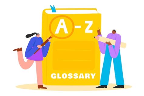 Free Vector Hand Drawn Glossary Illustration