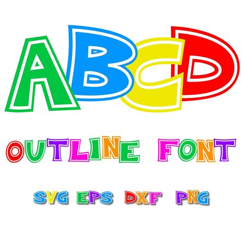 Font Digital, Digital Cut File, Outline Fonts, Alphabet, 16x20 Frame ...