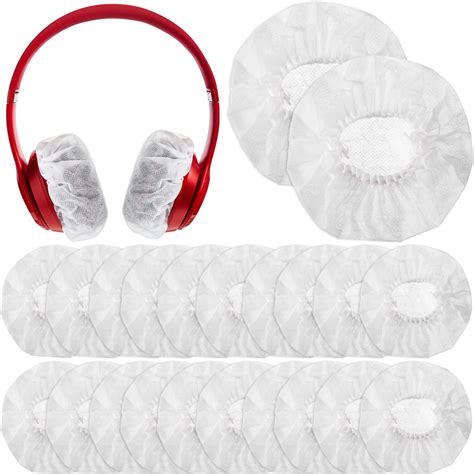 200 Pieces Sanitary Headphone Ear Cover Disposable Non Woven Earpad Covers Headphone