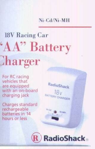 Radioshack Rc Car Walkie Talkie Battery Charger V Aa Ni Cd