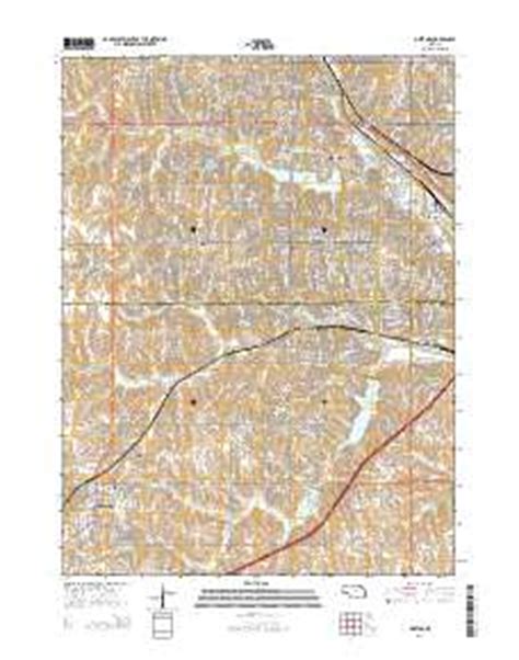 Zorinsky Lake Topo Map in Douglas County, Nebraska