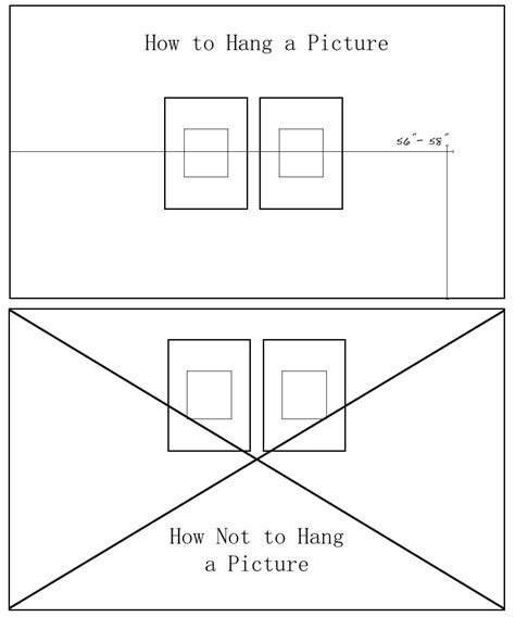 How High Do You Hang A Picture On A Wall at Mafalda Wade blog