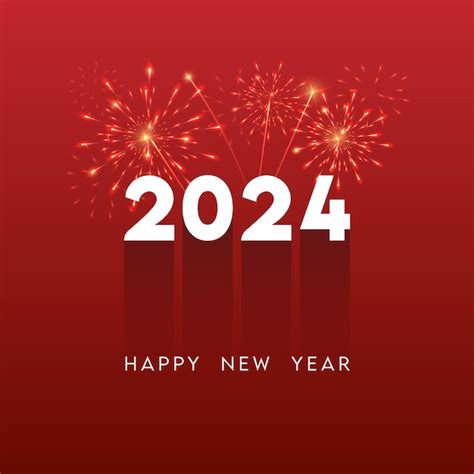 Premium Vector Happy New Year 2024 Background