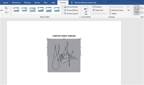 Cara Membuat Garis Tanda Tangan Word