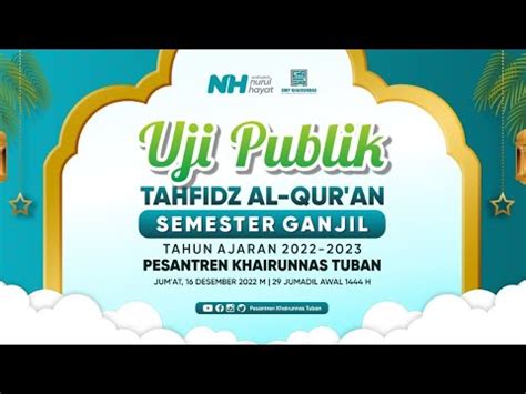 Uji Publik Tahfidz Al Qur An Kelas VIII Putra YouTube