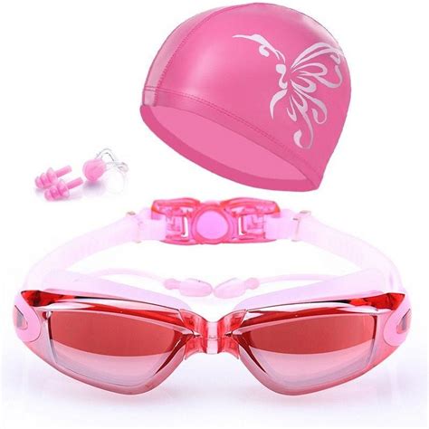 Aokelily 4 in 1 Swimmer Set, Anti-Fog Goggles, UV 400 Protection, Water