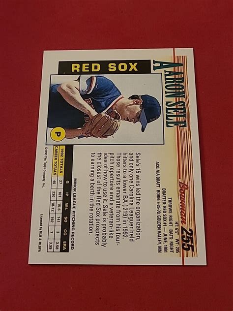 1993 Aaron Sele Bowman 255 EBay