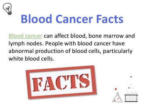 The Facts About Blood Cancers And Research