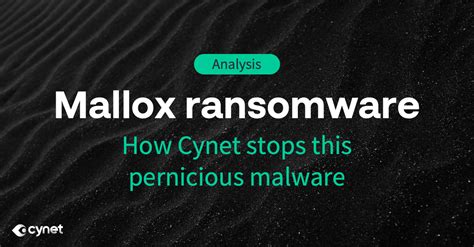 Mallox Ransomware Analysis All In One Cybersecurity Platform Cynet