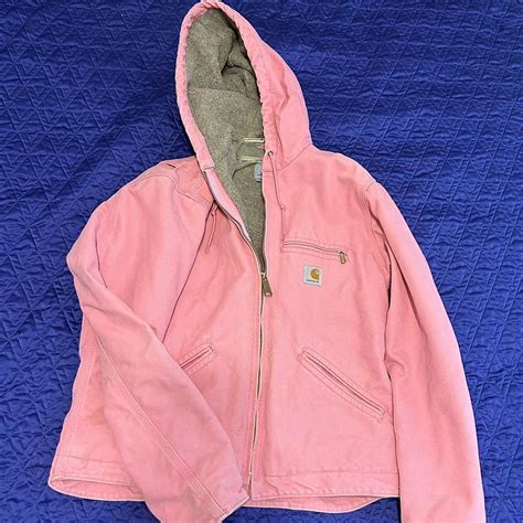 Vintage Bubblegum Pink Carhartt Jacket💓 Size Depop