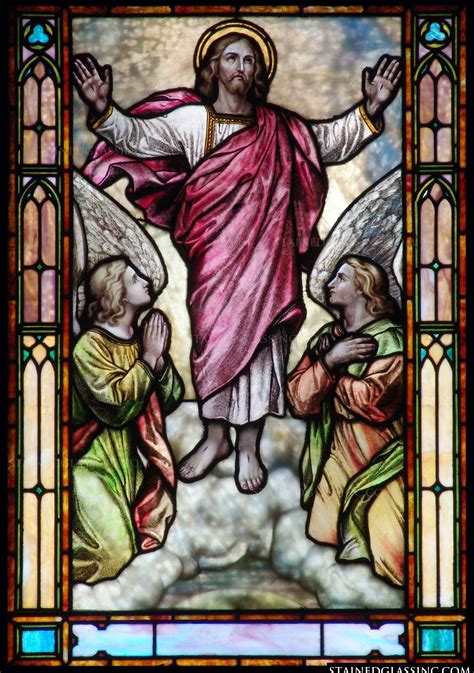 Resurrection Ascension Jesus Christ Stained Glass Saint Mary S Catholic