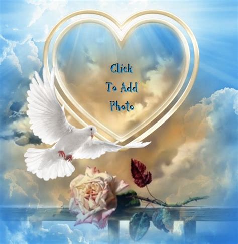 Picture Frame Rest In Peace Loving Memory Heaven Background Bmp Central