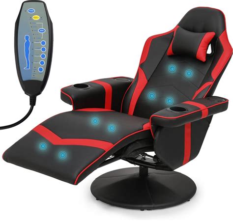 Amazon Monibloom Massage Gaming Recliner Chair Pu Leather Lounging