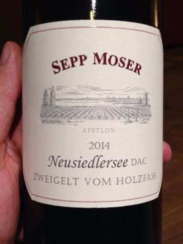 Sepp Moser Zweigelt Vom Holzfass Vivino Canada