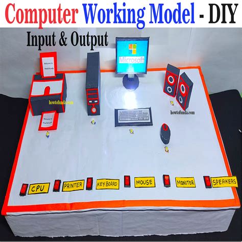 How To Make Computer Working Model On Input And Output Devices Using