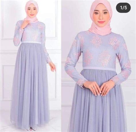 Hijabista Hub Aurora Dress Xl Women S Fashion Muslimah Fashion