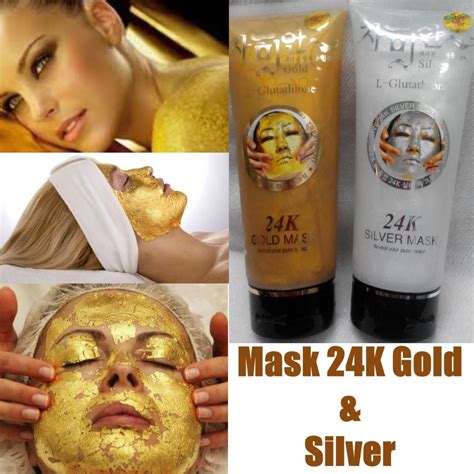 Золотая маска - пленка для лица 24 карата плюс глутатион (L-Glutathione ...