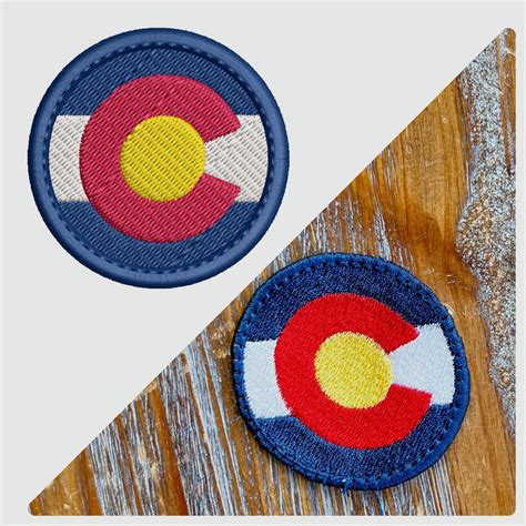 ITH Colorado Flag Patch Machine Embroidery Design, Colorado Patch ...