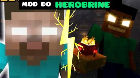 Testei O Mod Do Herobrine Assustador No Minecraft Youtube