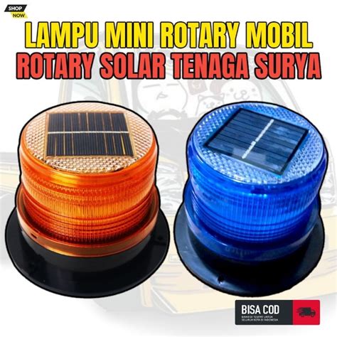 Jual Lampu Led Rotary Darurat Rotari Rotator Solar Panel Mini Tenaga