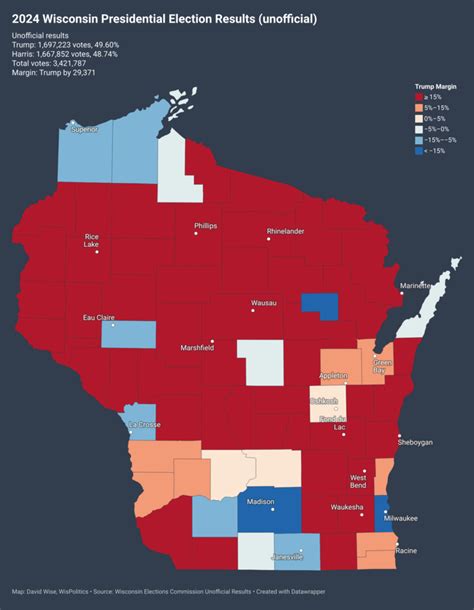 Map Of Wisconsin Election Results Today