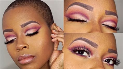 Half Cut Crease Eyeshadow Tutorial For Hooded Eyes Makeup Tutorial For Black Women Cut