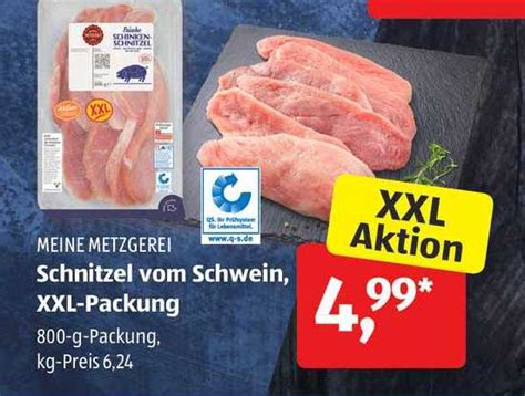 Meine Metzgerei Schnitzel Vom Schwein XXL Packung Angebot bei ALDI SÜD