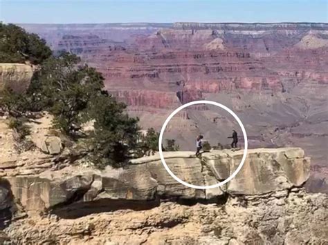 Video Captures Young Woman Slip And Almost Fall Into The Grand Canyon