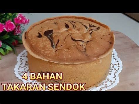 4 BAHAN TANPA PENGEMBANG BOLU INI SUPER LEMBUT DAN MENGEMBANG TAKARAN