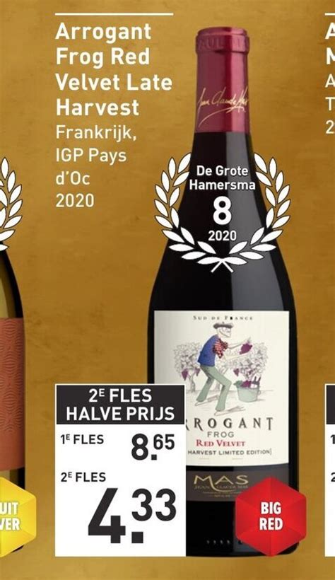 Arrogant Frog Red Velvet Late Harvest Aanbieding Bij Gall Gall