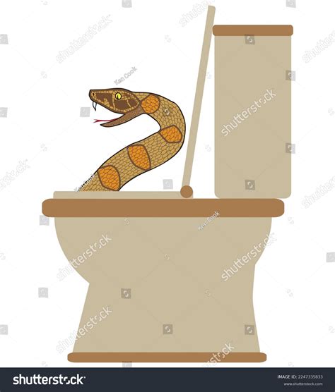 Fearsome Looking Snake Has Taken Residence Stock Vector (Royalty Free
