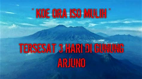 Cerita Mistis Pendaki Gunung Tersesat Hari Di Gunung Arjuno Narasi