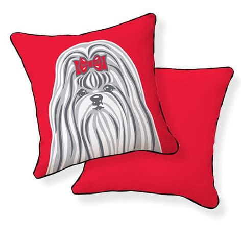 Naked Decor Shih Tzu Cotton Throw Pillow