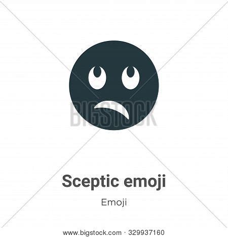 Sceptic Emoji Icon Vector & Photo (Free Trial) | Bigstock