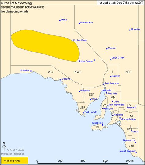 Sa Severe Thunderstorm Warning Damaging Winds Au Alert