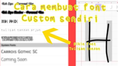 Tutorial Membuat Font Sendiri Di Android Cara Edit Tulisan Tangan