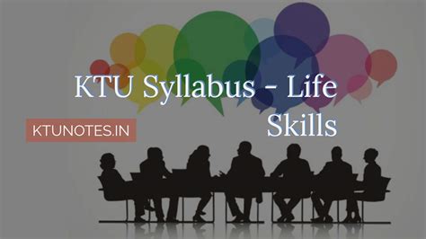 KTU Syllabus - Life Skills